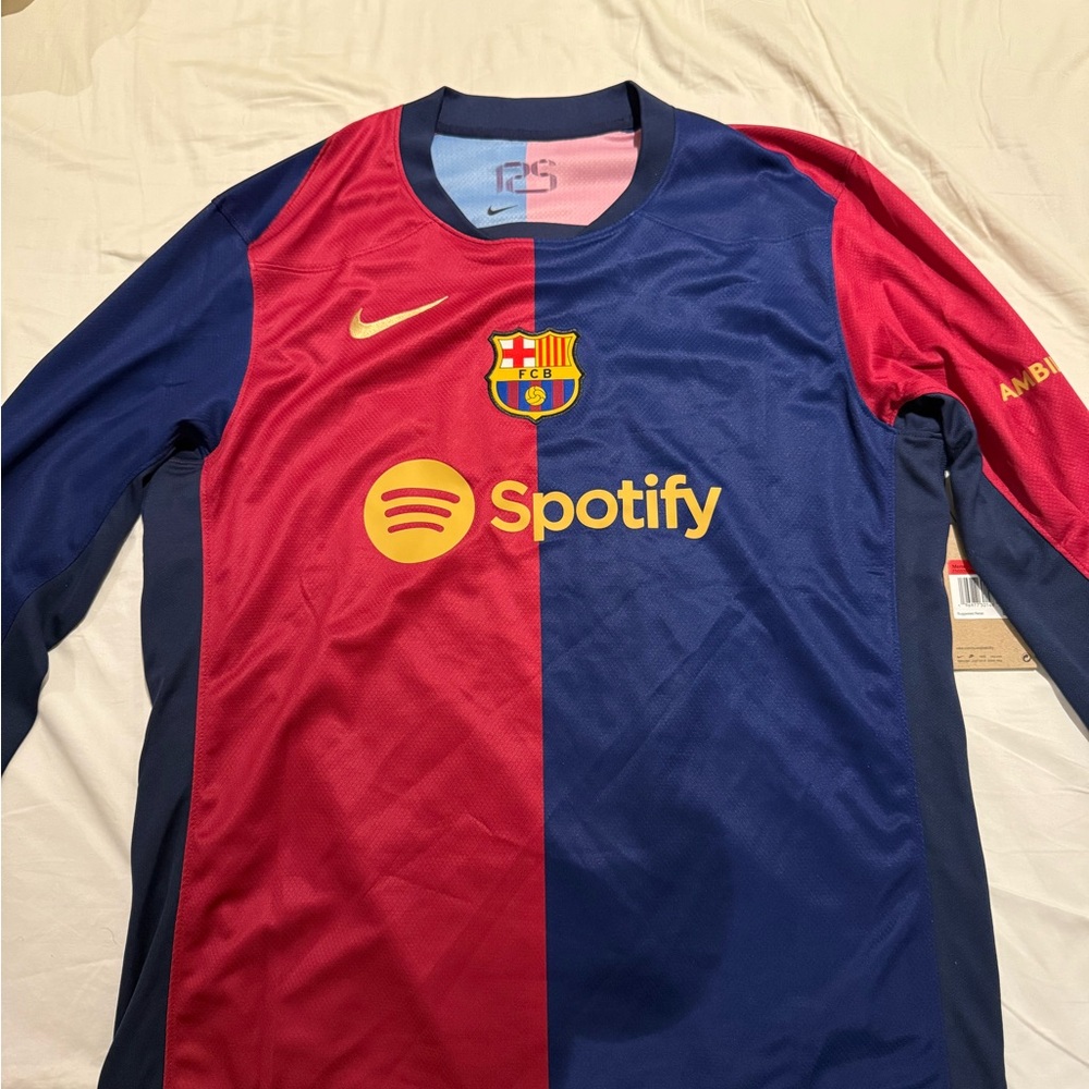 Nike Men's Barcelona 24’-25’ Season Long Sleeve Home Jersey